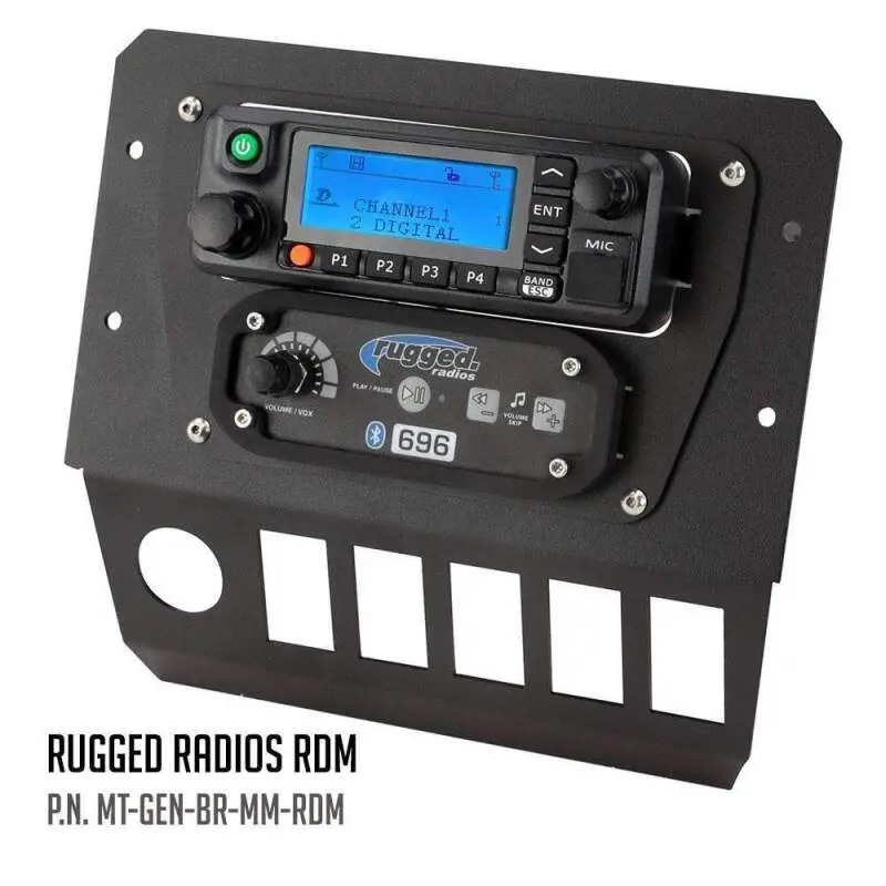 Rugged Radios Polaris General Multi Mount Kit For Radio And Intercom Rugged Rdm 1