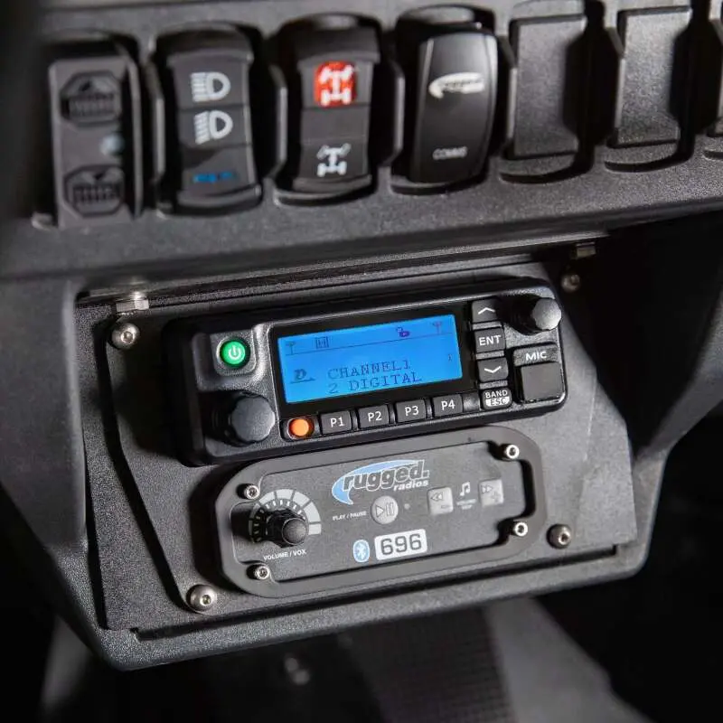 Rugged Radios Polaris Xp1 Mount Kit For M1 / G1 / Rm60 / Gmr45 Radio And Rugged Intercom Rugged Rdm 1