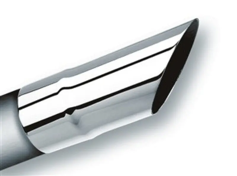 Borla Universal Polished Tip Single Round Angle-Cut (Inlet 2 1/2In. Outlet 2 1/2In) 1