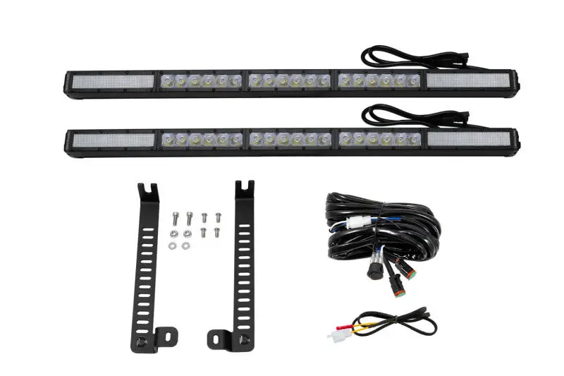 Diode Dynamics 14-19 Toyota 4Runner Ss30 Dual Stealth Lightbar Kit - White Combo 1