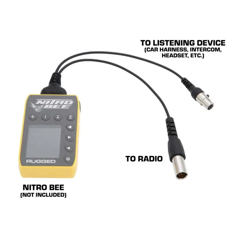 Rugged Radios Nitro Bee Xtreme To 5-Pin Car Harness Or Headset - Adapter 1