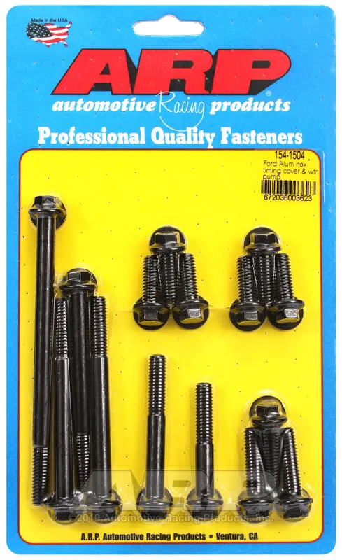 Arp Sb Ford Aluminum Timing Cover Water Pump Hex Bolt Kit 1