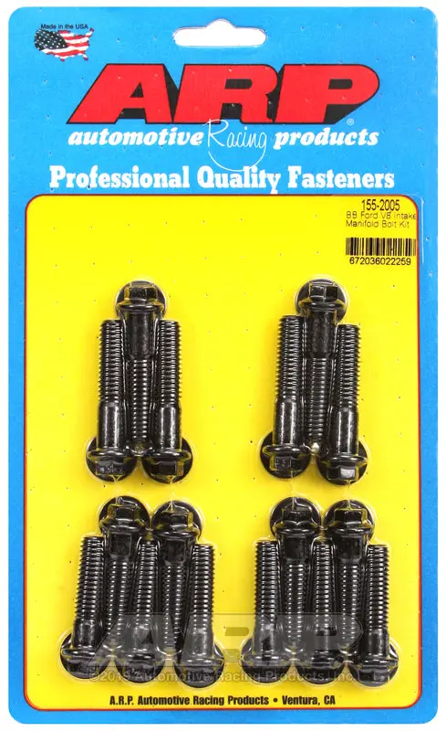 Arp Bb Ford V8 Hex Intake Manifold Bolt Kit 1