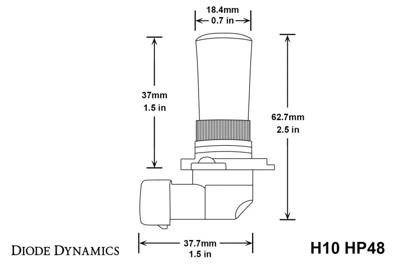 Diode Dynamics H10 Hp48 Led - Cool - White (Pair) 2