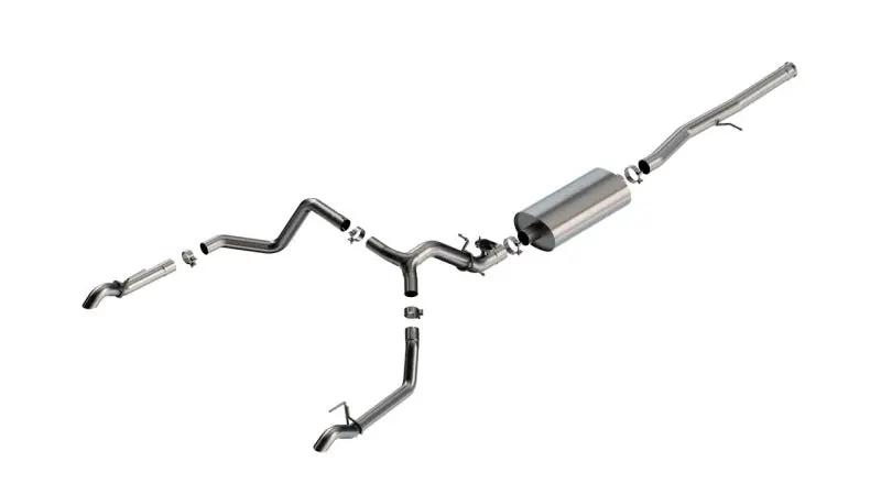 Borla 2024 Chevrolet/Gmc 1500 Zr2 & At4x 6.2L V8 4Wd 4Dr Touring Catback Exhaust W/ Turndown Tips 1