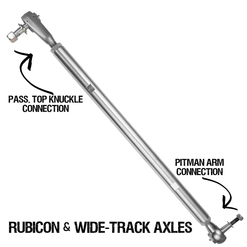 Rock Krawler 2018+ Jeep Wrangler (Jl/Jlu/Jt Rubicon & Wide Track Axles) Pro-X Top Mount Drag Link 1