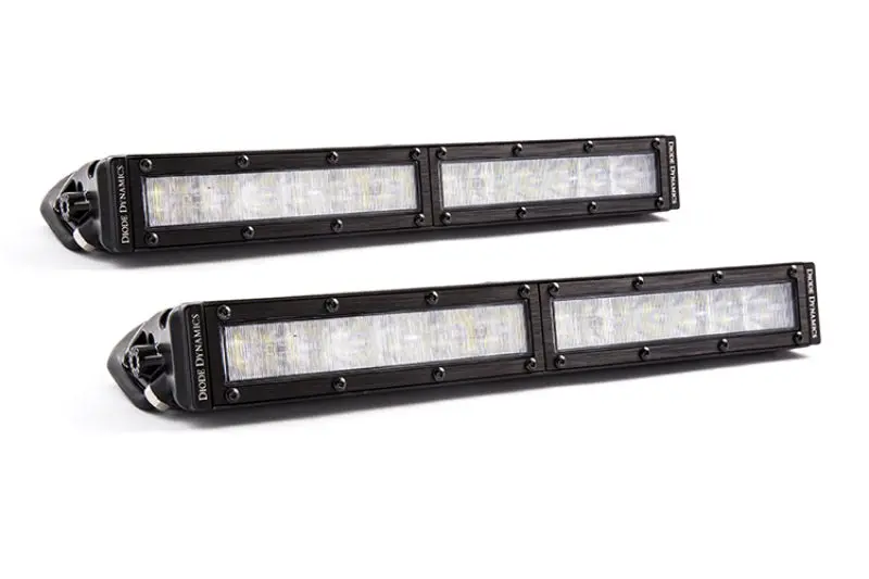 Diode Dynamics 12 In Led Light Bar Single Row Straight Clear Wide (Pair) Stage Series 1