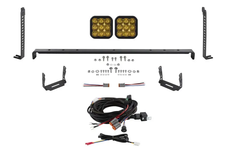 Diode Dynamics 14-23 Toyota 4Runner Ss5 Stealth Grille Led 2-Pod Kit - Sport Yellow Driving 1
