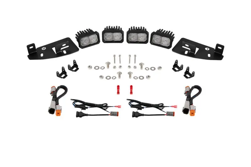 Diode Dynamics Ssc2 Led Fog Pocket Kit For 2019-Present Ram - White Sport 1