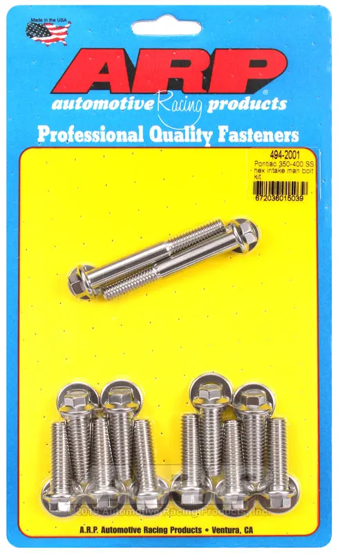 Arp Pontiac 350-400 Ss Hex Intake Manifold Bolt Kit 1