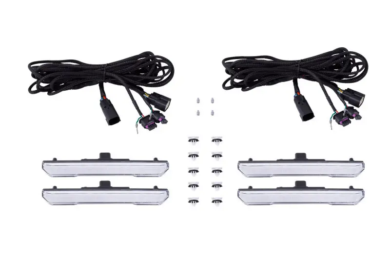 Diode Dynamics 20-21 Sierra 2500/3500 Hd Led Sequential Sidemarkers Clear Set 1