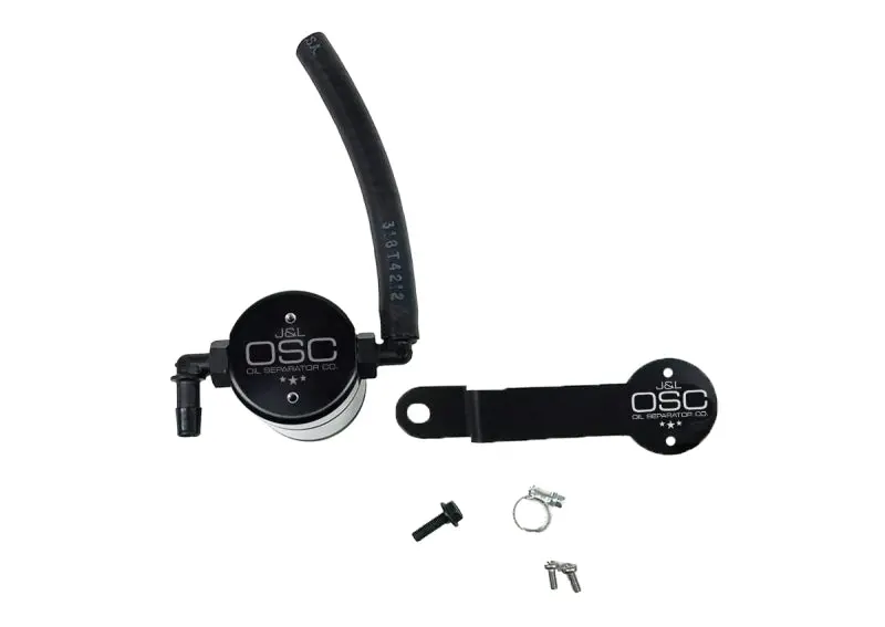 J&L Oil Separator Kit – Passenger Side, For 2017–2019 Honda Civic Type R (Fk8), Black Anodized 1