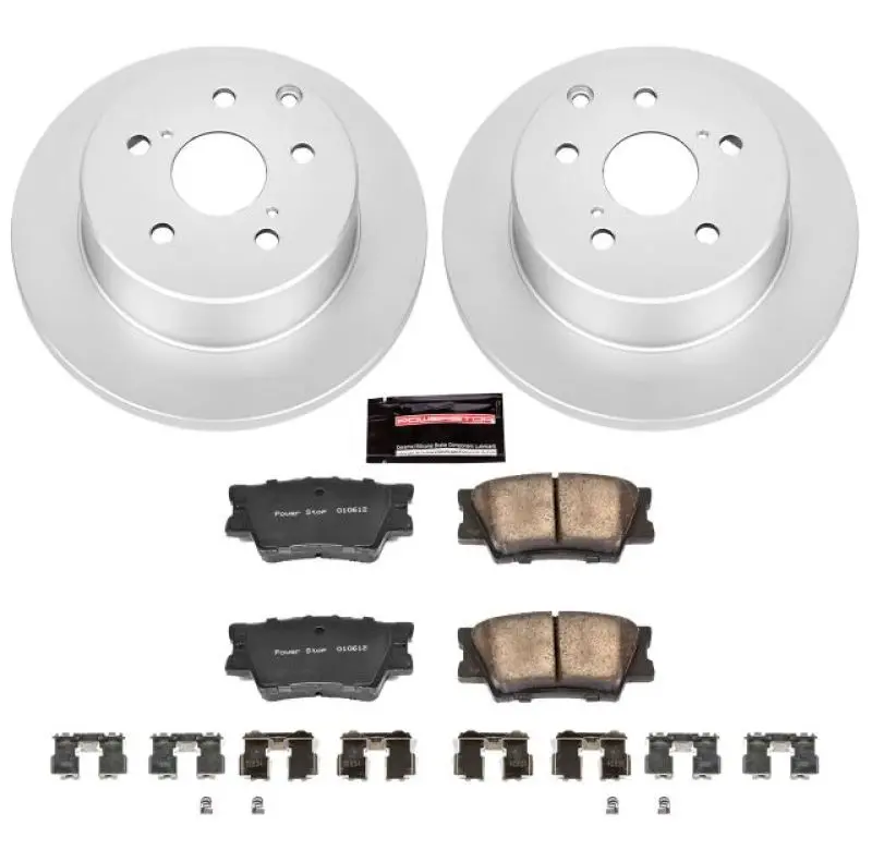 Power Stop Z17 Evolution Rear Brake Kit W/ Geomet Coating – Fits 2010–2012 Lexus Hs250H 1