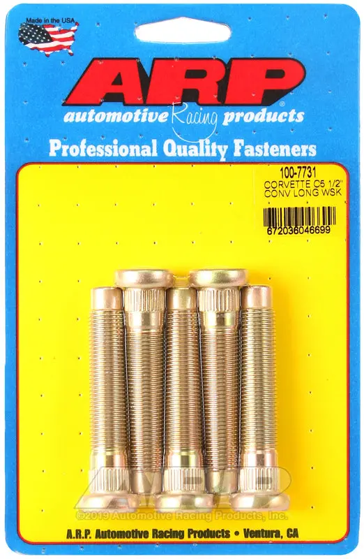 Arp Chevrolet Corvette C5 Long 1/2In Wheel Stud Kit 1