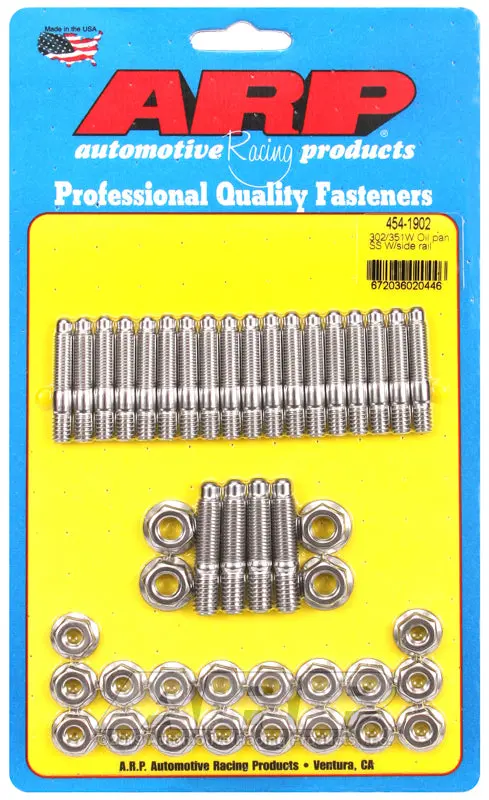 Arp Ford 302/351W Oil Pan Stud Kit W/ Side Rail 1