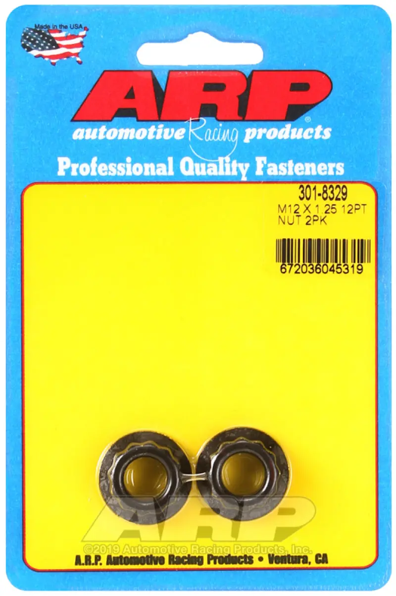 Arp M12 X 1.25 16Mm Socket 12Pt Nut Kit (Pack Of 2) 1