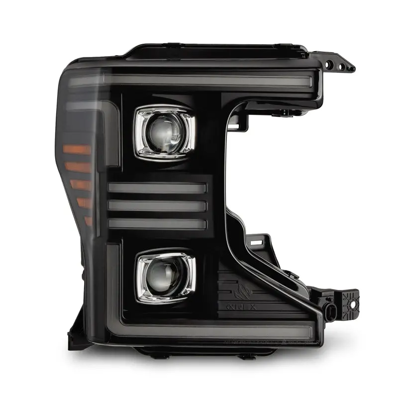 Alpharex 20-22 Ford F150 Pro-Series Projector Headlights Black W/ Activation Light / Seq. Sig. / Drl 1