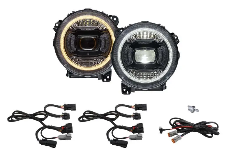 Diode Dynamics 18-23 Jeep Jl Wrangler Elite Led Headlamps 1