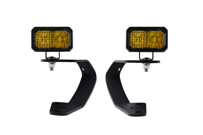 Diode Dynamics 10-21 Toyota 4Runner Stage Series 2In Led Ditch Light Kit - Sport Yellow Combo 1