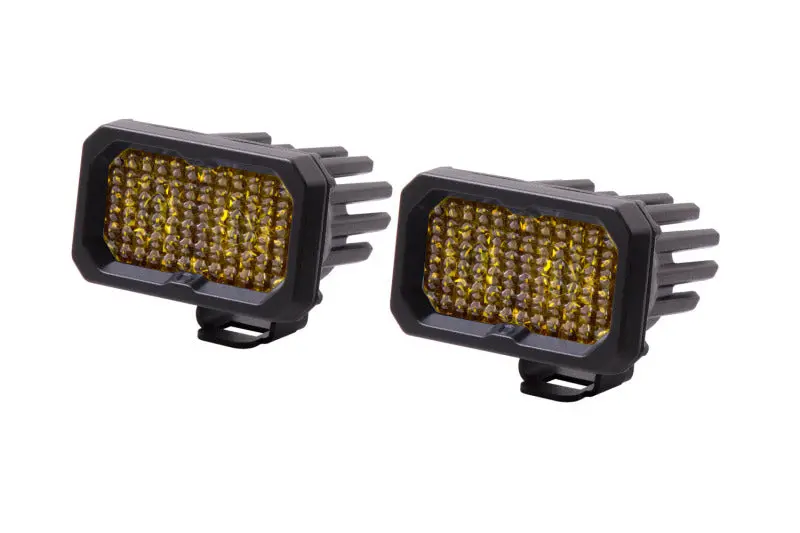 Diode Dynamics Stage Series 2 In Led Pod Pro - Yellow Flood Standard Abl (Pair) 1