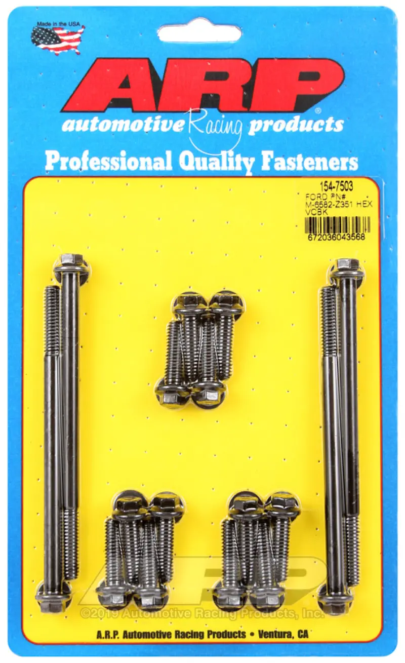 Arp Small Block Ford Hex Valve Cover Bolt Kit 1