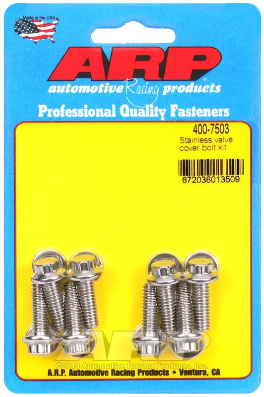 Arp Cast Aluminum Valve Cover 1/4In 12Pt Bolt Kit 1