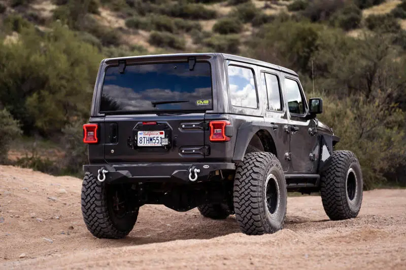 Dv8 Offroad 18-22 Jeep Wrangler Jl Spare Tire Delete Kit W/Light Mounts 1