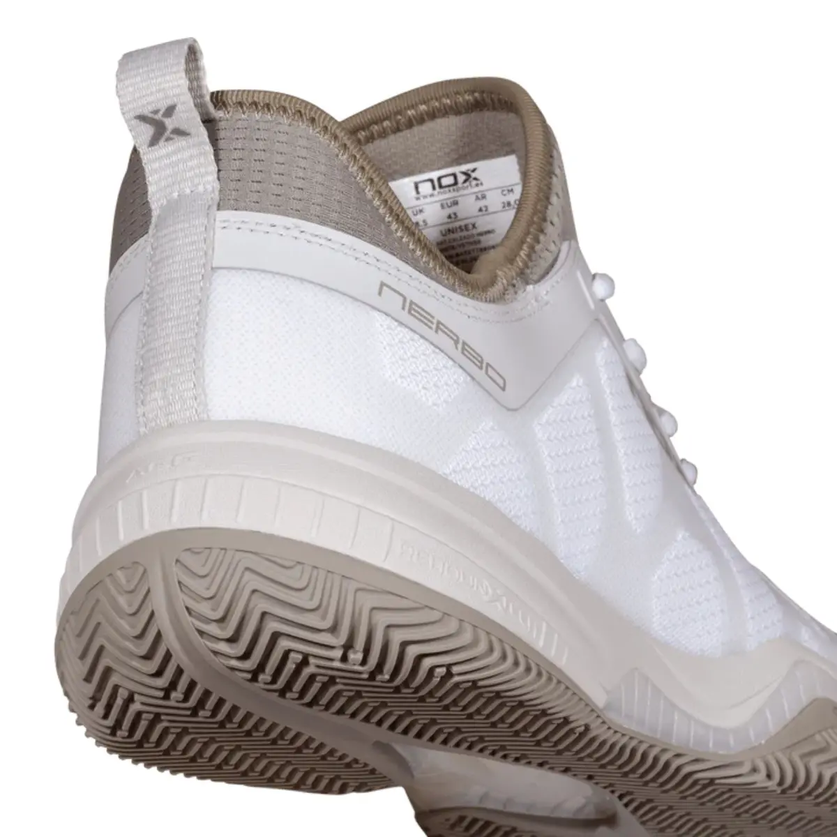 Nox Nerbo White/Vetiver | Padel Shoes 3