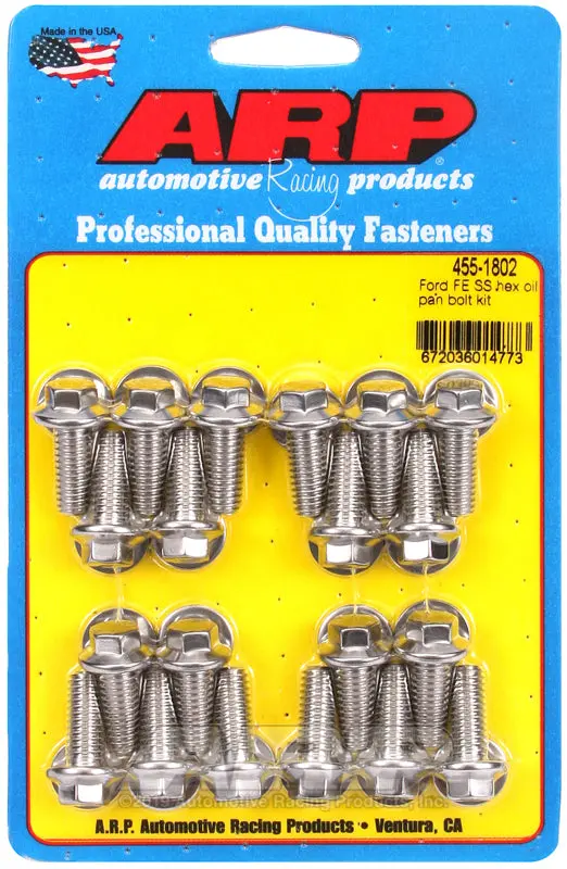 Arp Ford Fe Ss Hex Oil Pan Bolt Kit 1