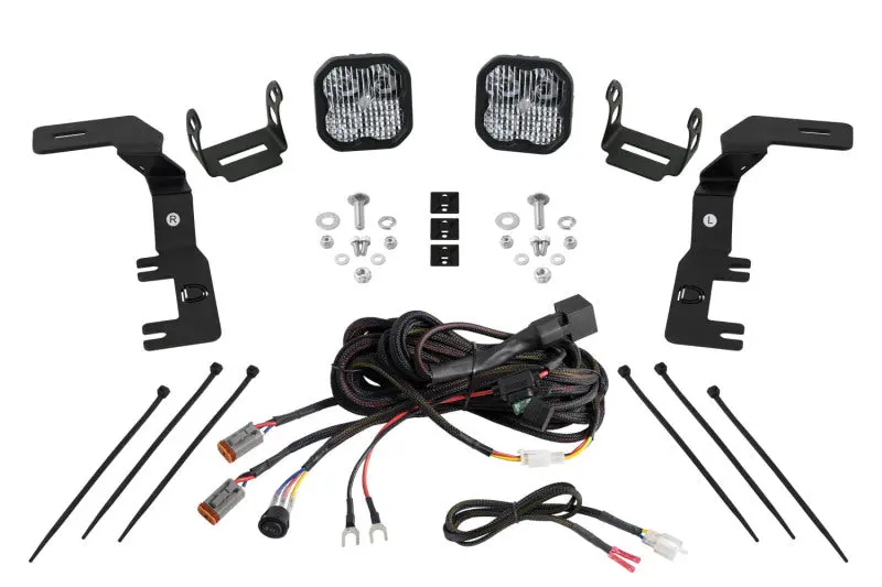 Diode Dynamics 2023+ Chevrolet Colorado Stage Series Ditch Light Kit Ss3 Sport White Combo 1