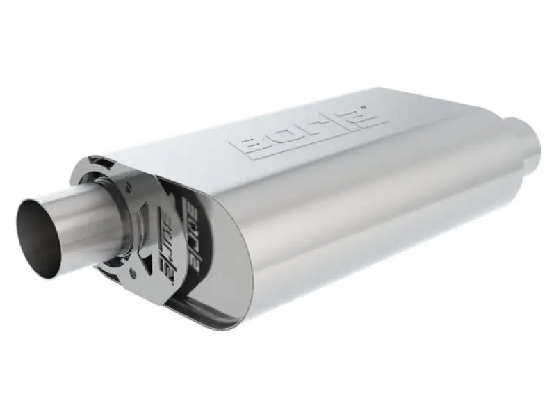 Borla Cratemuffler Sbc 283 / 327 / 350 2.5 Inch Offset/Center 14In X 4.35In X 9In Oval Muffler 1