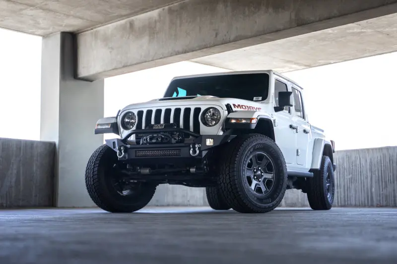 Dv8 Offroad 18-23 Jeep Wrangler Jl / 20-23 Jeep Gladiator Jt Fs-7 Mid-Width Winch Front Bumper 1