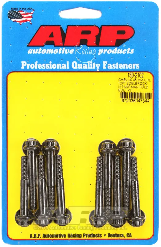 Arp Chevy Ls 45Mm Uhl 12Pt Edelbrock Intake Manifold Bolt Kit 1
