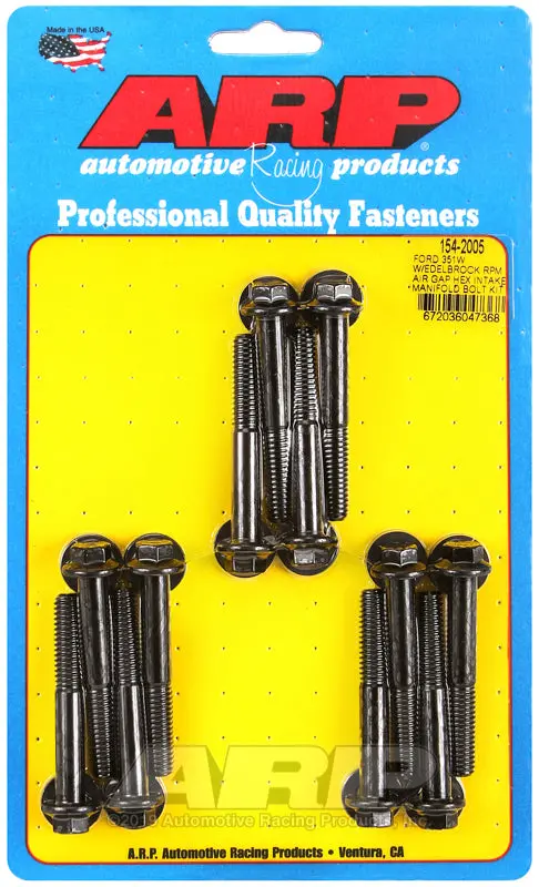 Arp Ford 351W W/Edelbrock Rpm Air Gap Hex Intake Manifold Bolt Kit 1