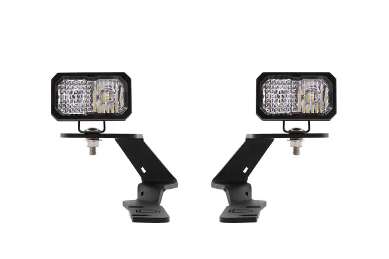 Diode Dynamics 19-21 Ford Ranger Stage Series 2In Led Ditch Light Kit - Pro White Combo 1