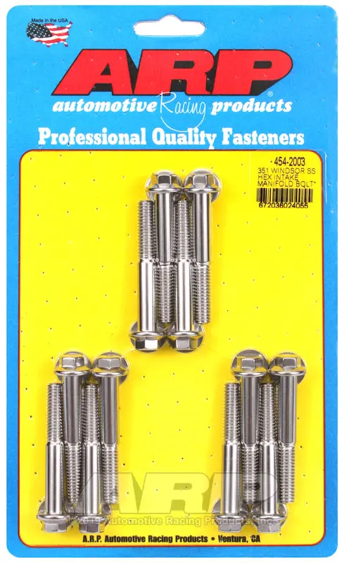 Arp Sb Ford 351W Ss Hex Intake Manifold Bolt Kit 1