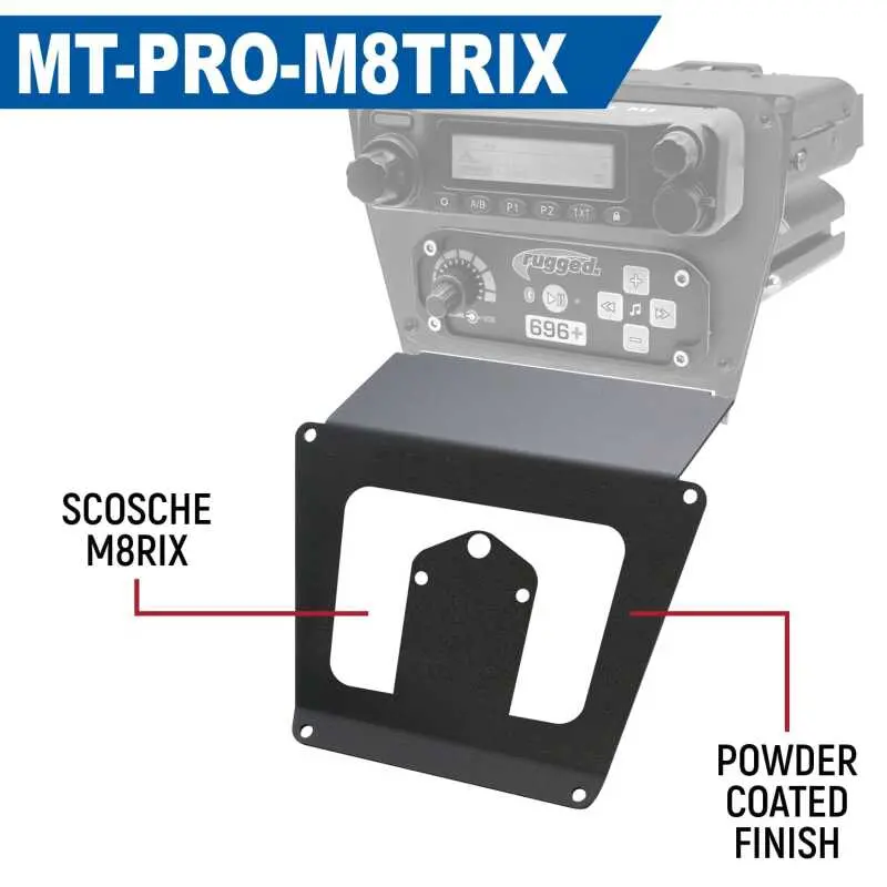 Rugged Radios Polaris Rzr Pro Xp/Turbo R/Pro R Dash Mount Radio And Intercom - Rockford Fosgate 1