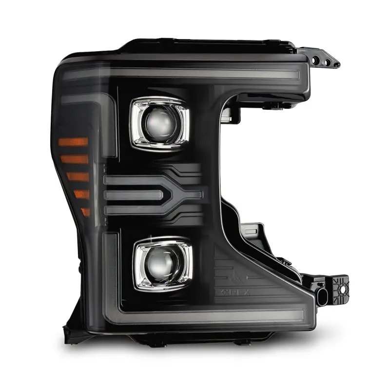 Alpharex 20-22 Ford F-250/350/450/550 Sd Luxx-Series Led Proj Headlights Bk W/Acv Light Ss & Sbdrl 1