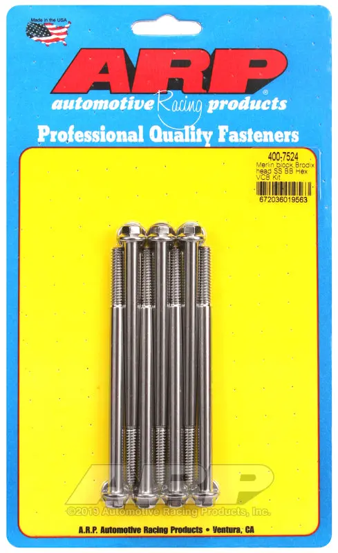 Arp Merlin Block, Brodix Head Bb Hex Valve Cover Bolt Kit 1