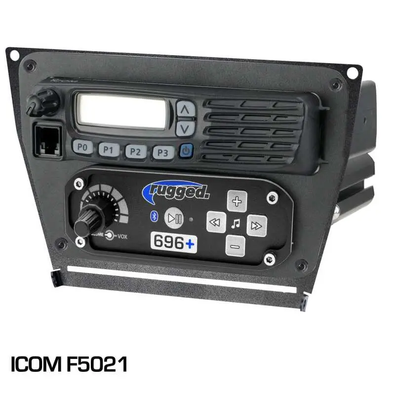 Rugged Radios Polaris Rzr Pro Xp Rzr Turbo R And Rzr Pro R Dash Mount Radio And Intercom Icom F5021 1