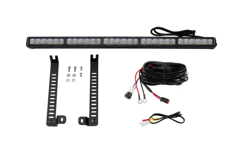 Diode Dynamics 14-19 Toyota 4Runner Ss30 (Single) Stealth Lightbar Kit - White Driving 1