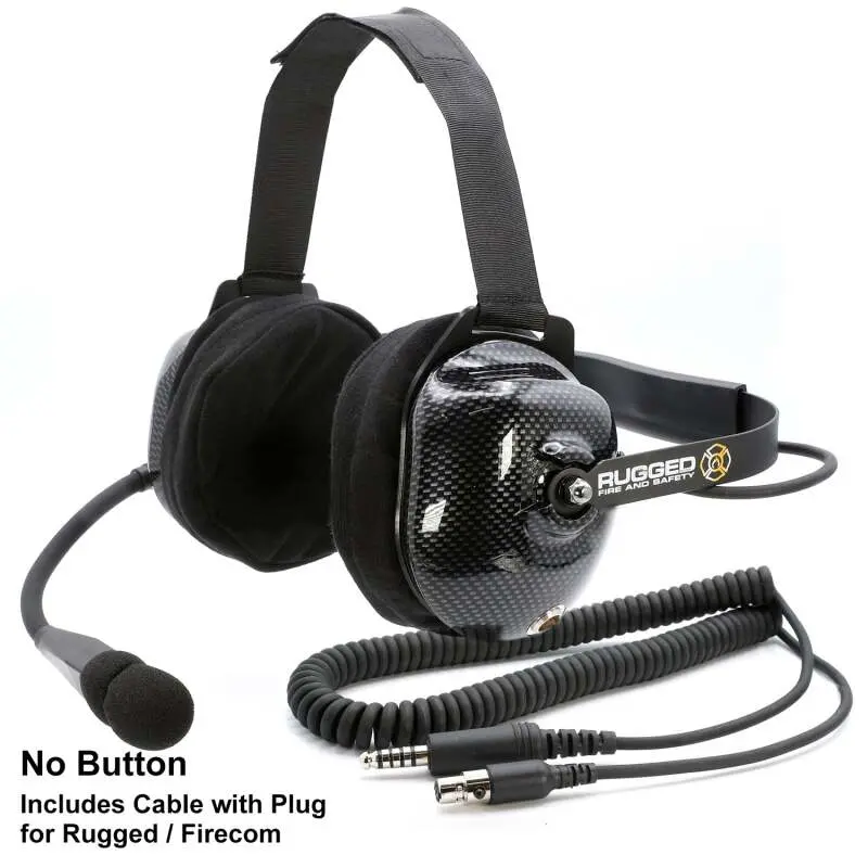 Rugged Radios Fhs Bth Fsi Headset W/ Mic I/O Button / For David Clark / Sigtronics / Avcomm 1