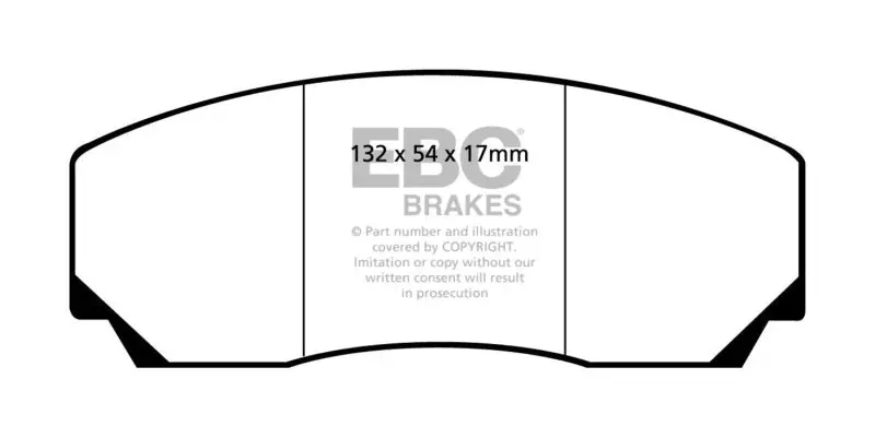 Ebc 90-00 Aston Martin Vantage 5.3 (Twin Supercharged)(Ap) Bluestuff Front Brake Pads 1