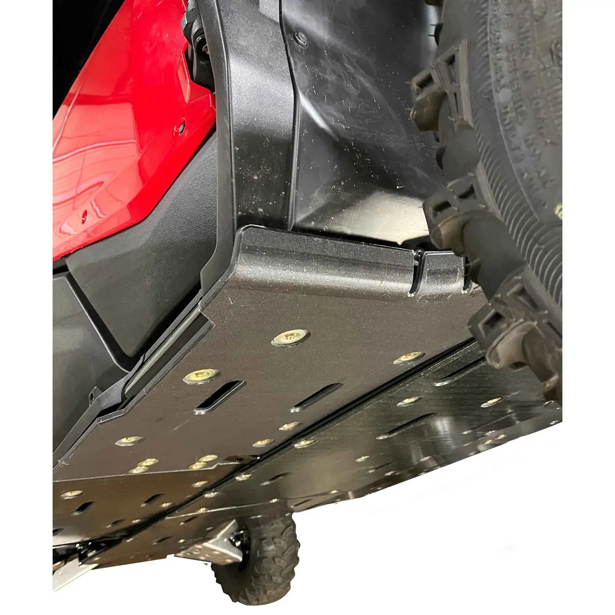 Heavy-Duty 2-Piece Rock Slider and Floorboard Skid Plate Set for Honda Pioneer 1000-6 (2023–2024 Models)