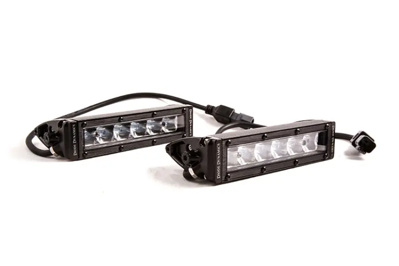 Diode Dynamics 6 In Led Light Bar Single Row Straight Ss6 - White Driving Light Bar (Pair) 1