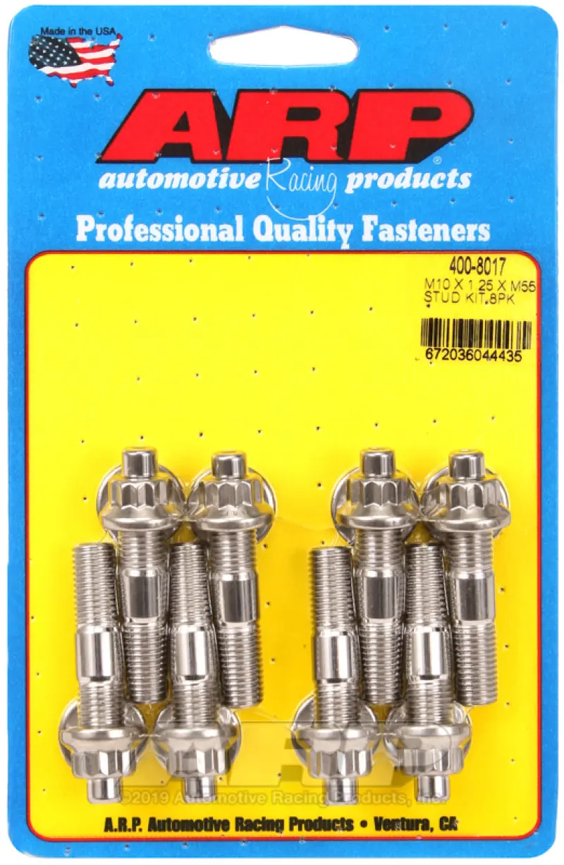 Arp Sport Compact M10 X 1.25 X 55Mm Stainless Accessory Studs (8 Pack) 1