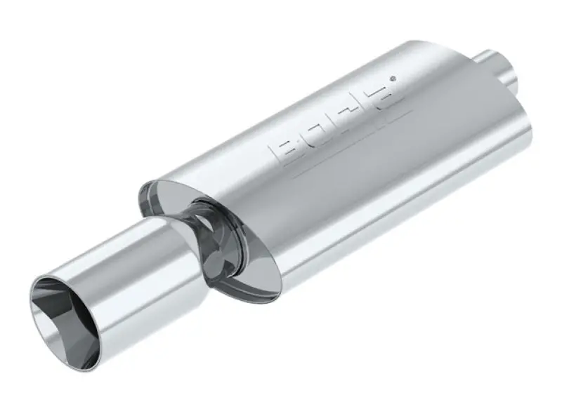 Borla Boomer Muffler Thumper Oval 2-1/4In In 4In Side Round Out 1