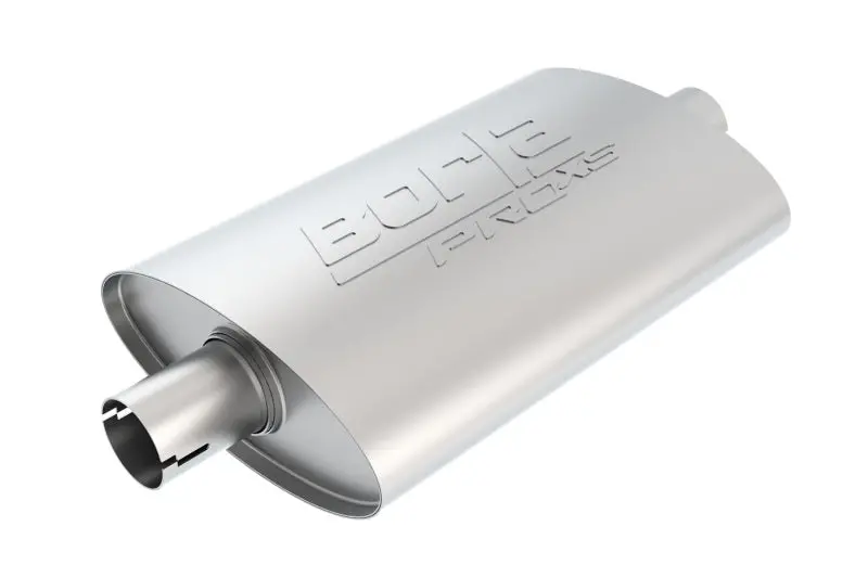 Borla Universal Pro-Xs Oval 2.5In Inlet/Outlet Center/Center Notched Muffler 1
