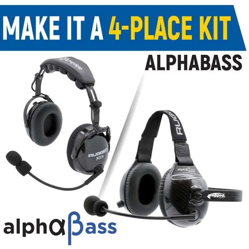 Rugged Radios Rear Seat Expansion Kit W/ Helmet Kits Or Headsets /Ultimate Headset - Over The Head 1
