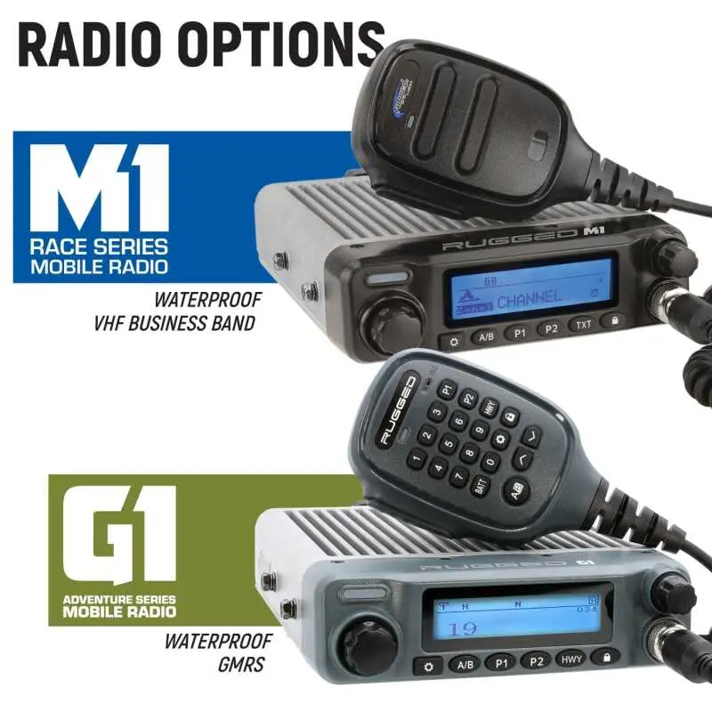 Rugged Rad Kawasaki Teryx Krx Complete Comm Kit W/ Bti And 2-Way - Stx Stereo / G1 Gmrs / Dash Moun 1